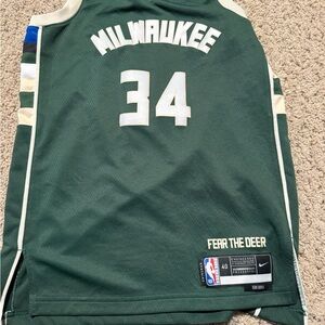 Nike Milwaukee Green Basketball Jersey